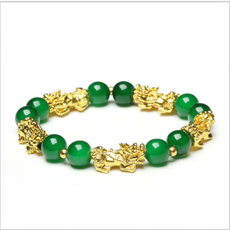 

Pixiu Bring Wealth Good Luck Bracelet Chinese Fengshui Beast Agate Charm Bracelets Jewelry Lucky Bracelets Drop Shipping