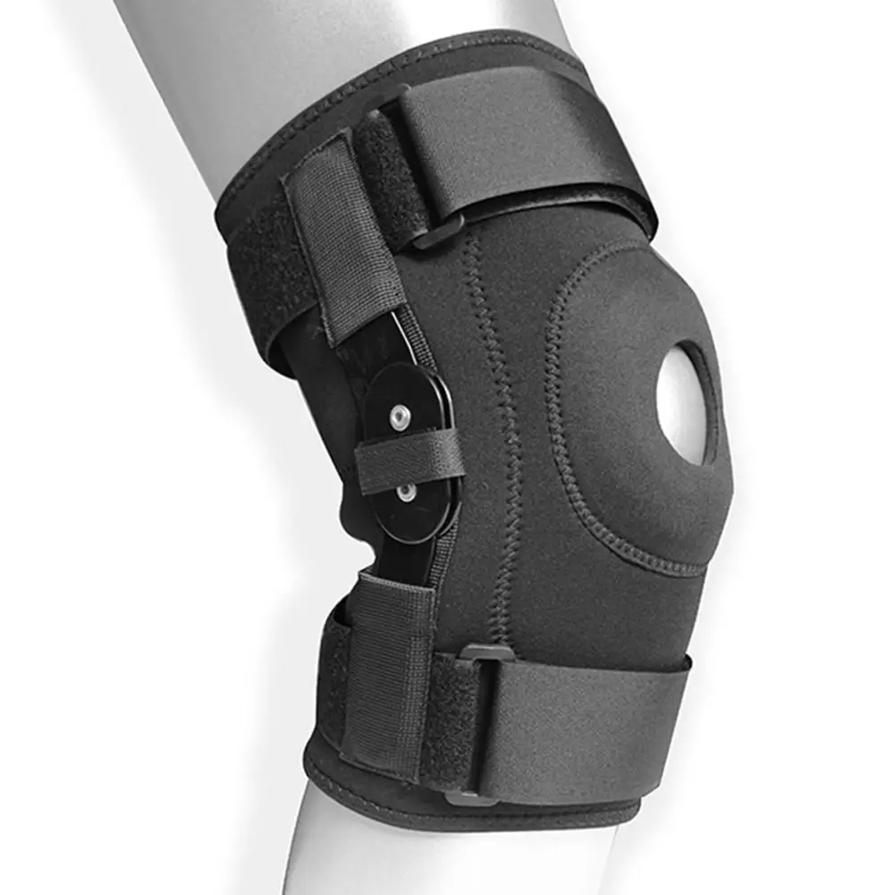 

Hinged Knee Brace Support Side Patella Stabilizers with Strap Sports Knee Protective Pads for Knee Protection and Pain Relief