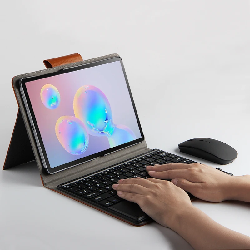 Чехол для Samsung Galaxy Tab S6 10 5 Защитная крышка клавиатуры Bluetooth T866N чехол планшета из ПУ