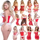 Новое поступление, сексуальный женский Рождественский маскарадный костюм Санта-Клауса