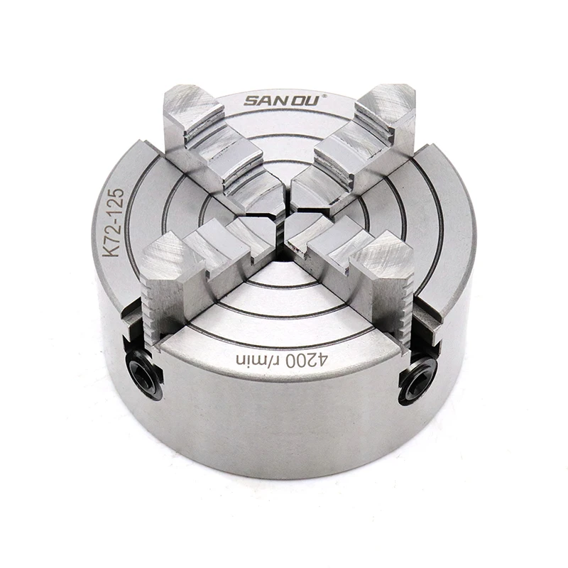 Аксессуары для токарного станка с ЧПУ четыре зажима 125 мм|independent chuck|four jaw chuckmanual chuck