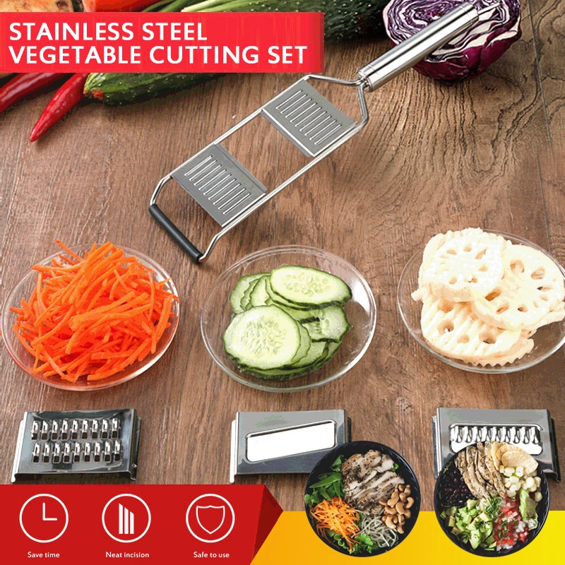 

Multi-purpose Vegetable Slicer Stainless Steel Grater Cutter Shredders Fruit Potato Peeler Carrot Grater Kitchen Accessories New