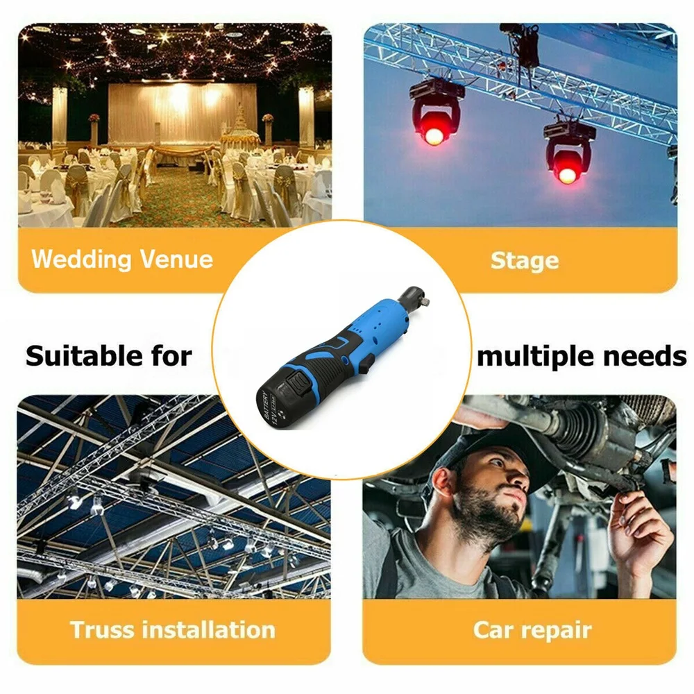 Гайковерт с прямым углом Электрический Аккумуляторный гаечный ключ двумя