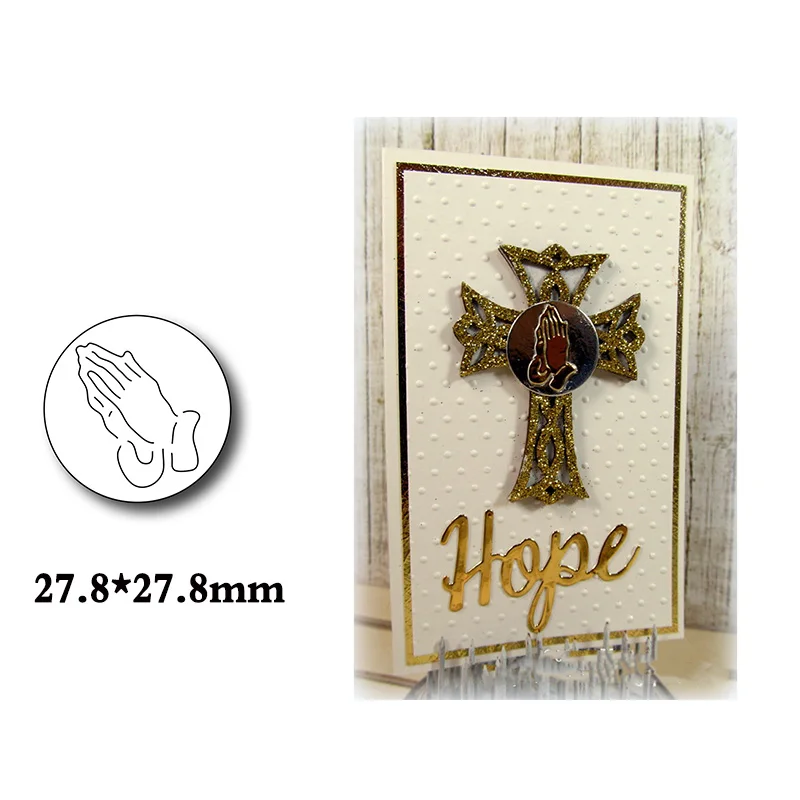 Винное стекло Книга крест молиться рука металла резки скрапбукинга для карты