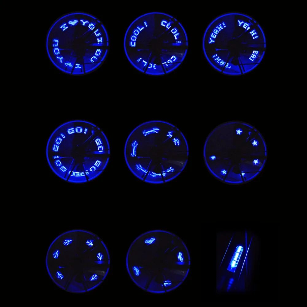 

Hot Bike Bicycle Wheel Spokes LED Lights Lamps New Designed Cycling Riding Spokes Light With Seven Super Bright Blue Red Led