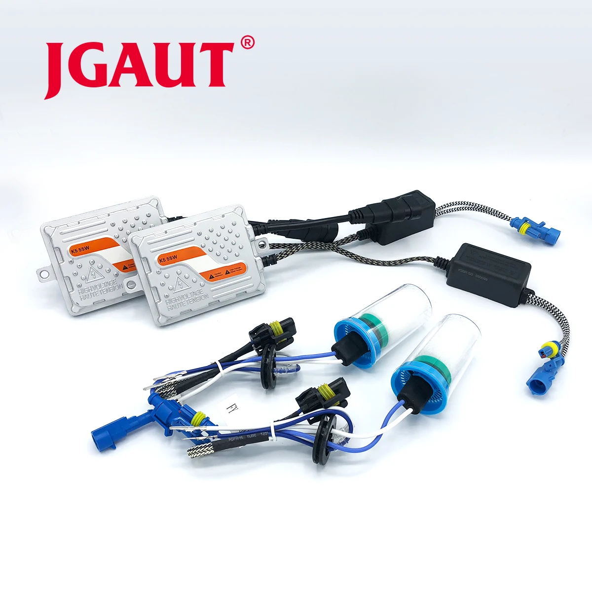 JGAUT 55 Вт Xenon HID Kit AC H7 Быстрый старт фары для автомобиля 3000K 4300K 5500K 6000K 8000K балластная