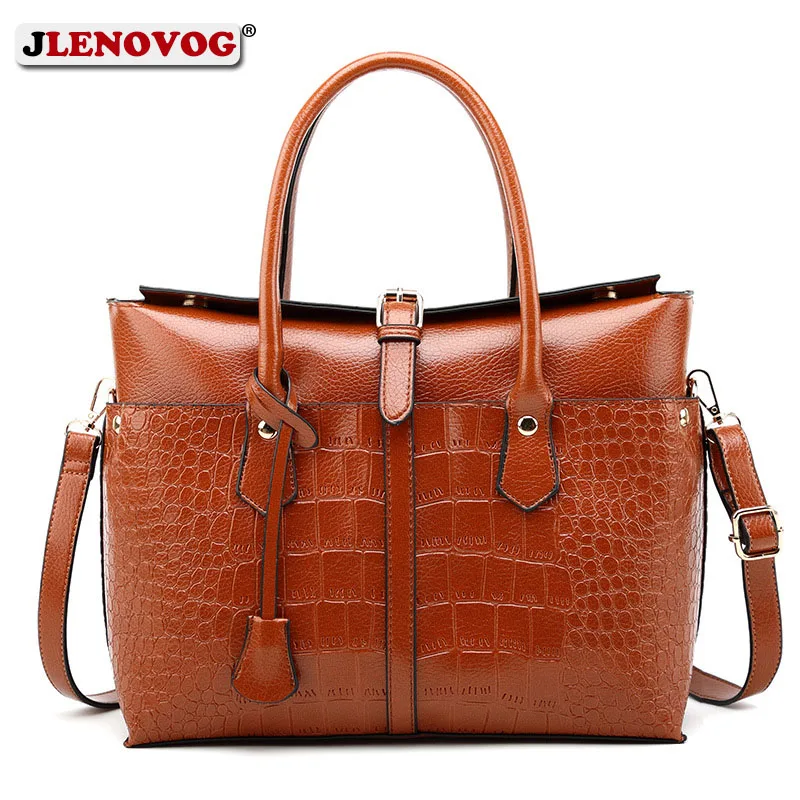 Женская сумка тоут Fuax из крокодиловой кожи зеленого и красного цвета Роскошная