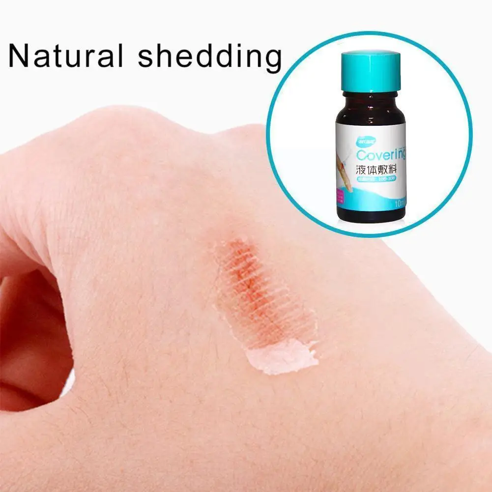 

Водостойкая жидкая повязка для оказания первой помощи, 10 мл, медицинский дезинфекционный клейкий пластырь для гемостаза для небольших поре...