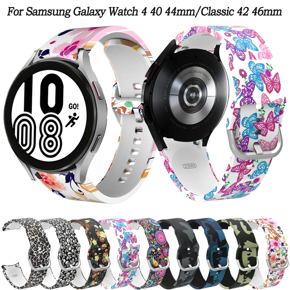 

Ремешок силиконовый для Samsung Galaxy Watch 4 40 44 мм/Watch 4 Classic 42 46 мм, браслет Easyfit Correa, аксессуары для часов