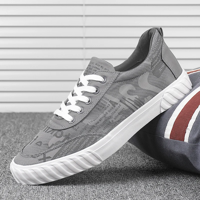 Удобные мужские туфли на плоской подошве повседневные лоферы летние парусиновые