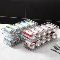beers soda cans storage holder storage kitchen organization double layer refrigerator drink bottle storage racks