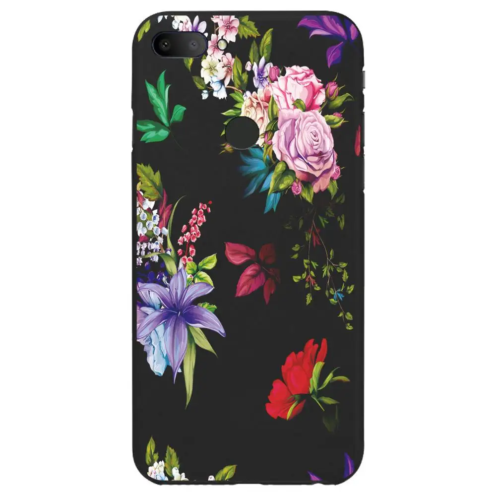 Flower Soft Silicon Case For Alcatel 1S 2019 Cases 5024D Anti-Knock Protective Housing Back Shell Bumper Bag |