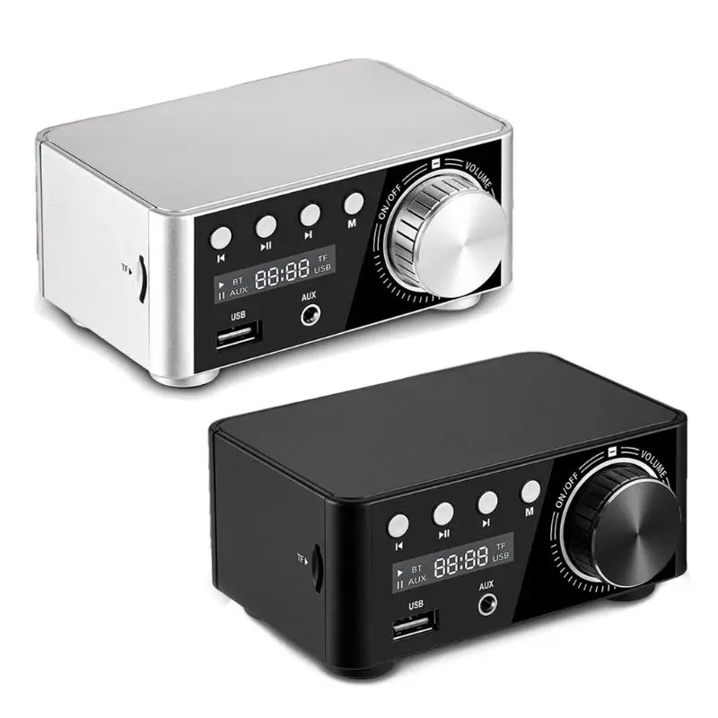 

50Wx2 HiFi Bluetooth 5.0 Mini Class D Digital Power Amplifier Audio Stereo Receiver Car Home Theater USB U-Disk TF Card