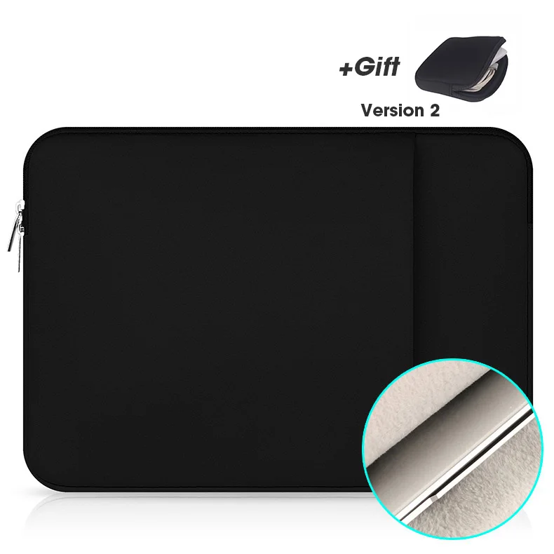 New Black Чехол для ноутбука Macbook Air Pro 11 12 13 14 15 Xiaomi lenovo Asus Dell hp notebook Sleeve 13,3 15 дюймов защитный чехол - Цвет: New Black