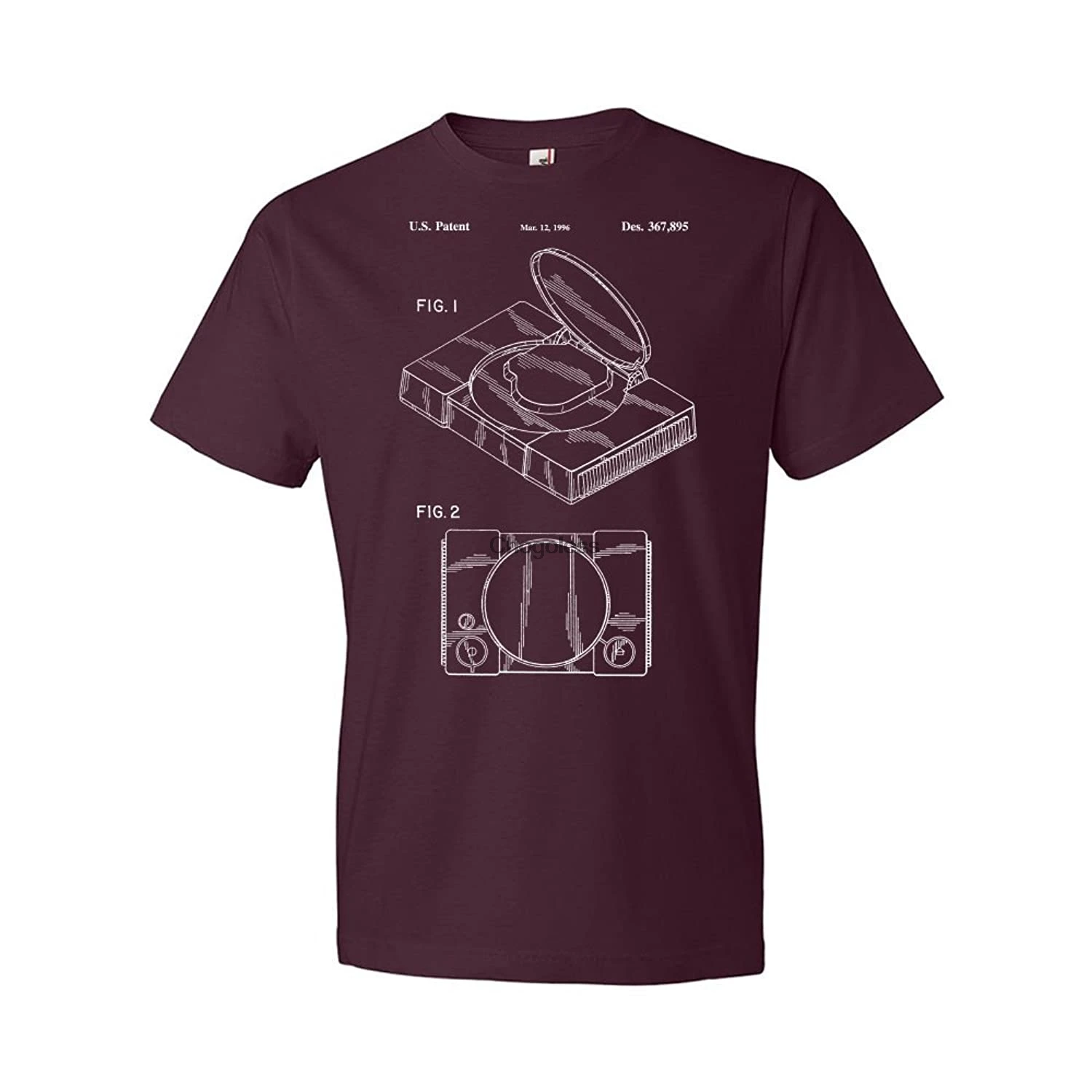 

PS1 Console Patent T-Shirt Arcade Apparel PS1 Blueprint Gamer Gift PS1 Gift