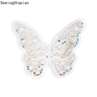 5pcs butterfly patch sew ion on clothes embroidery applique for clothing wedding dress decoration