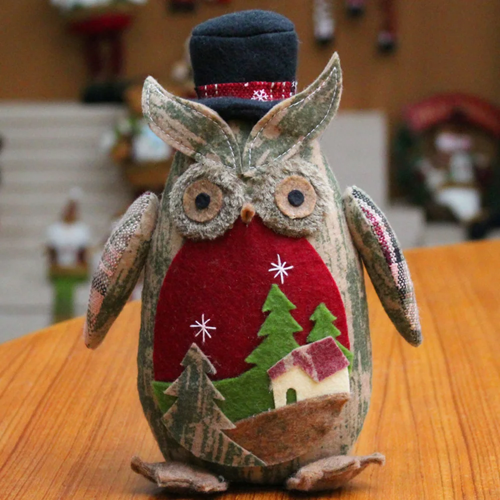 24*18 см мультфильм DIY сова игрушка рождественские игрушки дома дерево украшения