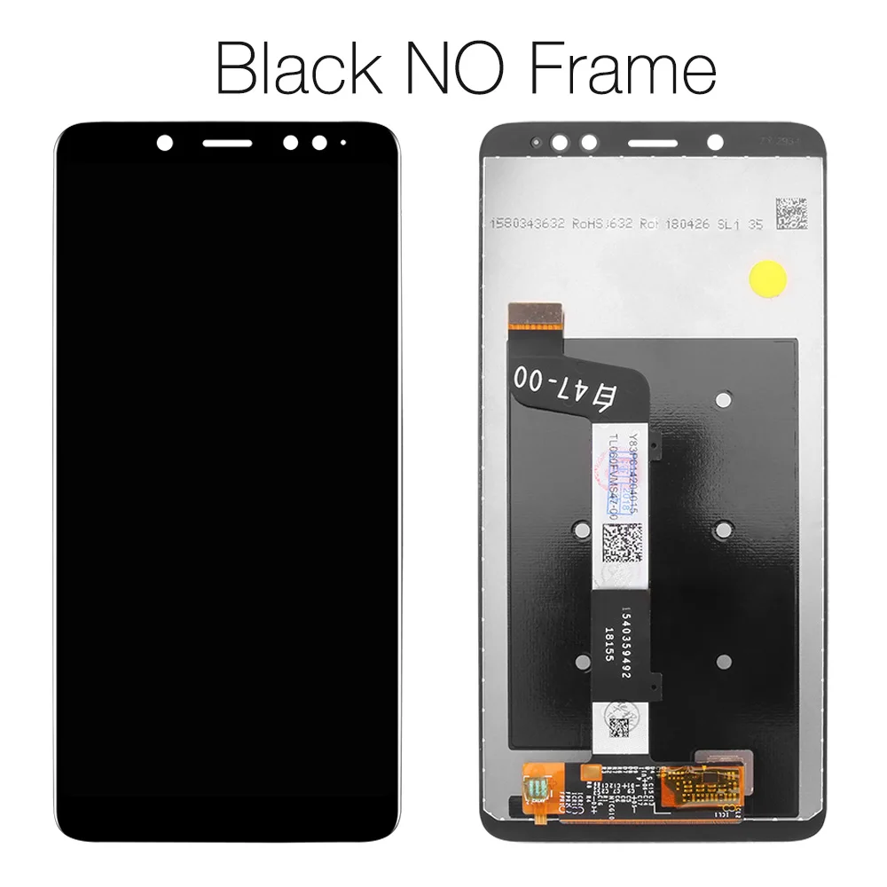 Black No Frame ЖК-дисплей для Xiaomi Redmi Note 5 Pro Prime, сенсорный экран, дигитайзер с рамкой для Xiaomi Redmi Note 5, ЖК-дисплей - Цвет: Black No Frame