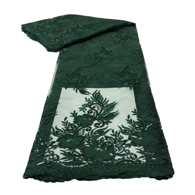 

2021 sky blue Nigerian Net Mesh Lace Fabric Top Selling Sequins Lace Fabrics High Quality African French Tulle Lace Fabric