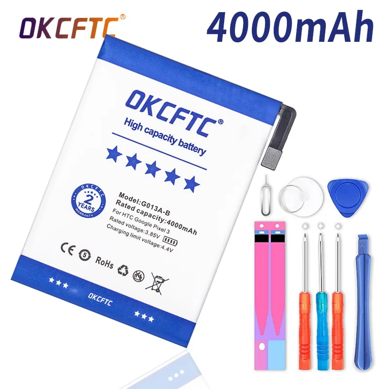 

4000mAh G013A-B Battery For HTC GOOGLE PIXEL 3 G013B G013A Phone Latest Production High Quality Battery+Tracking Number