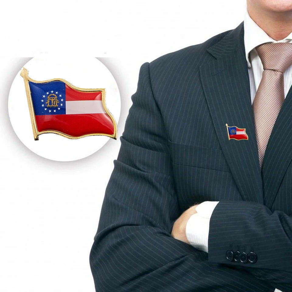 Патриотизм США День Независимости штата Джорджия американская шляпа галстук