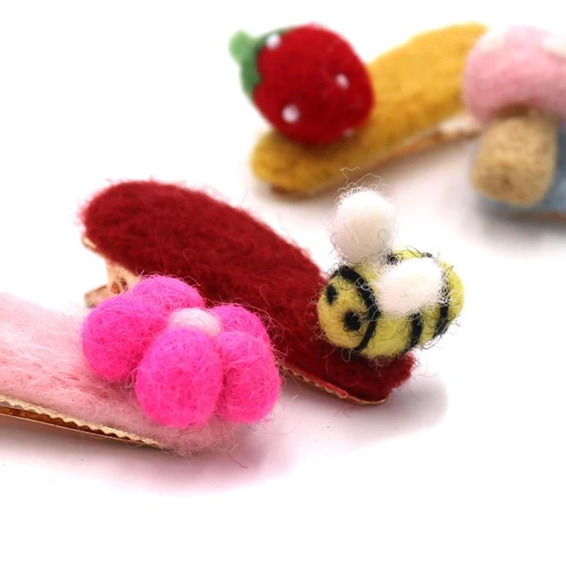 НОВЫЕ шпильки для волос в виде клубники ананаса искусственных цветов детская