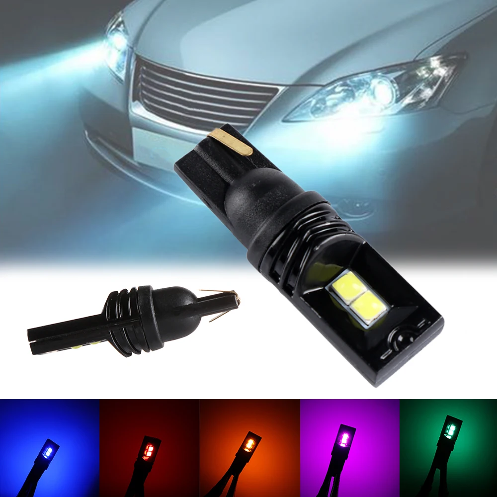 Новый цветной 3030 4SMD W5W светодиодный автомобильный противотуманный светильник