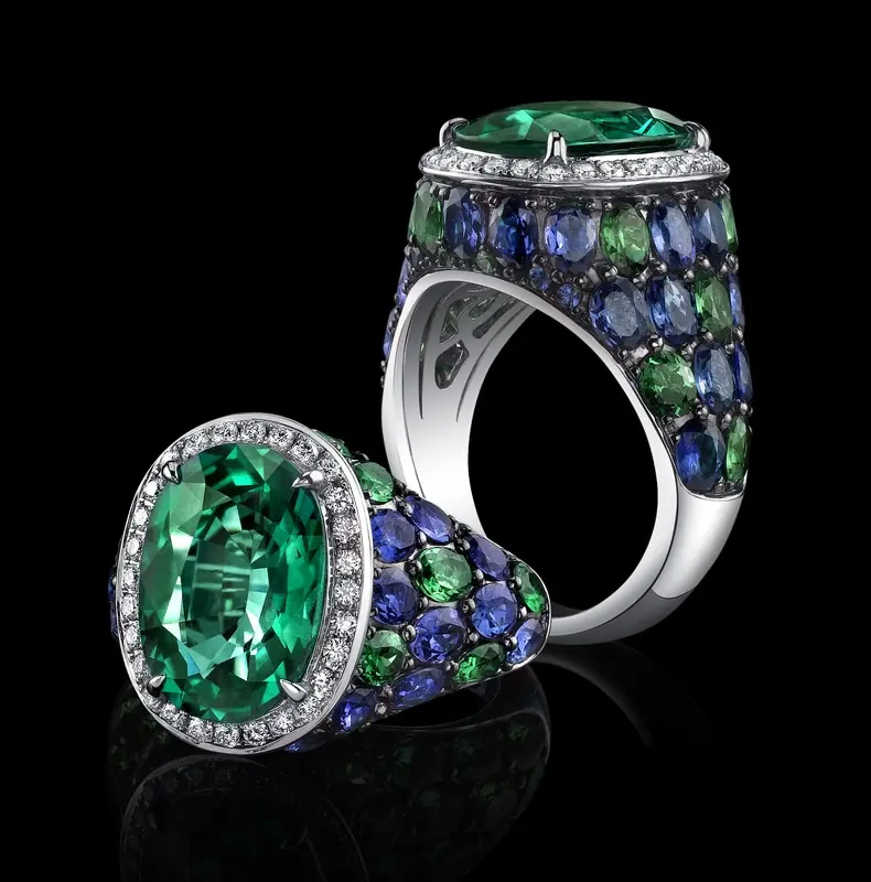 

Exquisite Women Wedding Rings Inlaid Purple Crystal Zircon Luxury Couples Ring 2021 Romantic Engagement Jewelry Dropshipping