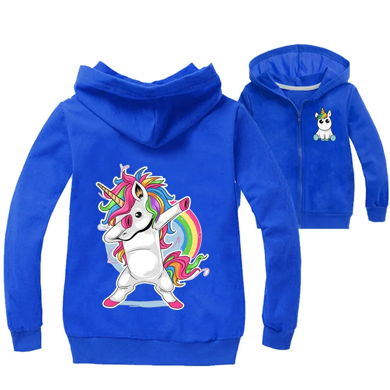 

Z&Y Girls Jackets Anime Dabbing Pug Baby Jacket Thin Style Spring and Autumn Kids Hoodies with Zipper Hooded Coat Child Clothes