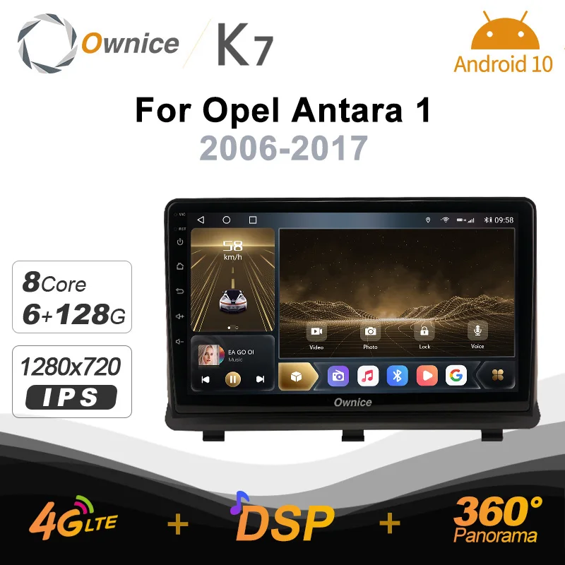 

Автомагнитола Ownice 6G + 128G Android 10,0 для Opel Antara 1 2006 - 2017 мультимедийный плеер аудио 4G LTE GPS Navi Stereo