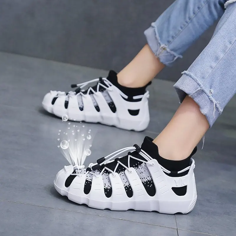 

Women Casual Shoes Fashion Breathable Walking Mesh Flat Sneakers Women 2021 Spring Summer Vulcanized Shoes White Female Footwear