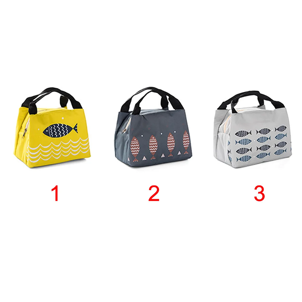 Оксфордская тканевая сумка для ланча вместительная школьная Изолированная