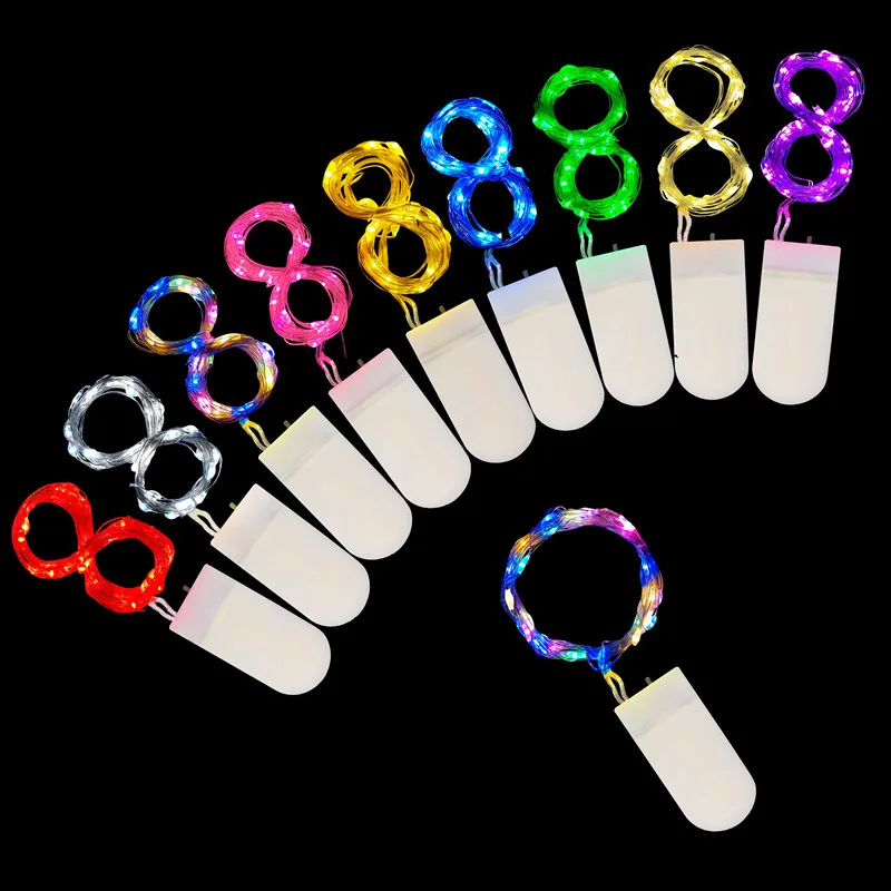 

5Pcs Copper Wire LED String Lights Christmas Tree Decor Fairy Lights battery for Room Wedding Party Decoration New Year Gifts