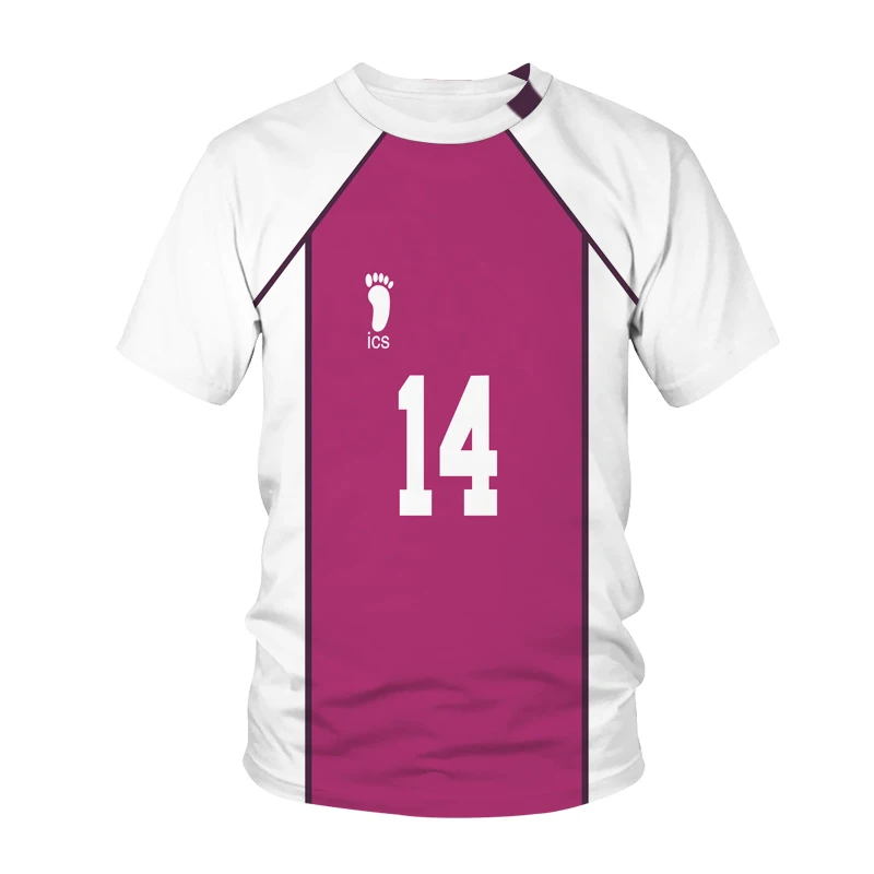 

Haikyuu No.5 T-Shirt Karasuno Animation Summer New Hinata Shoyo Character Kageyama Tobio Sweatshirt High School Large Casual