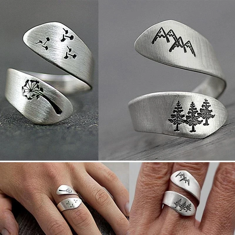 

Кольцо Мужское Nature Art Ring Adjustable Electroplating Open Ring Gift For Women One Size Кольца 2021 Тренд Кольца Для Женщин