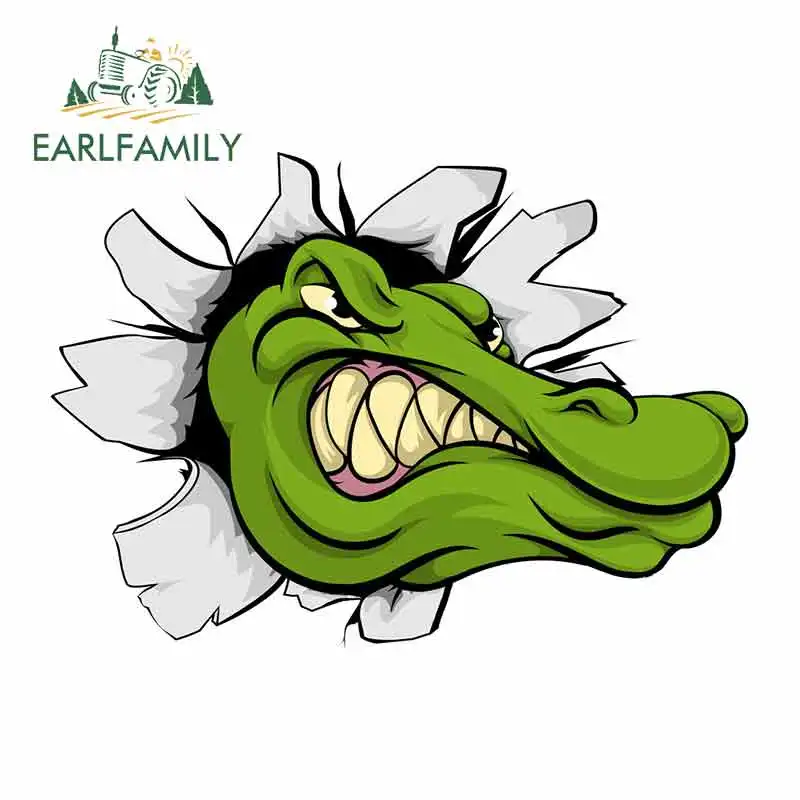EARLFAMILY 13 см x 9 2 Виниловая наклейка под крокодила графическая для ремонта