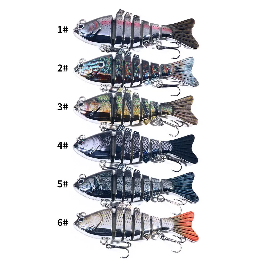 

10cm 24g Pike Sinking Wobblers Fishing Lures Multi Jointed Swimbait 7 Segment Hard Artificial Bait For Fishing Carp Fish Tools