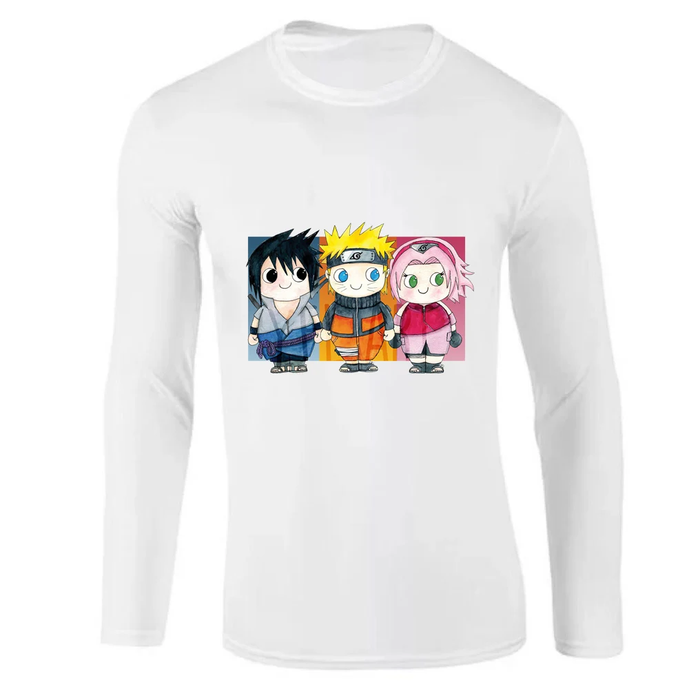 Мужская хлопковая футболка с длинными рукавами белая Повседневная облегающая