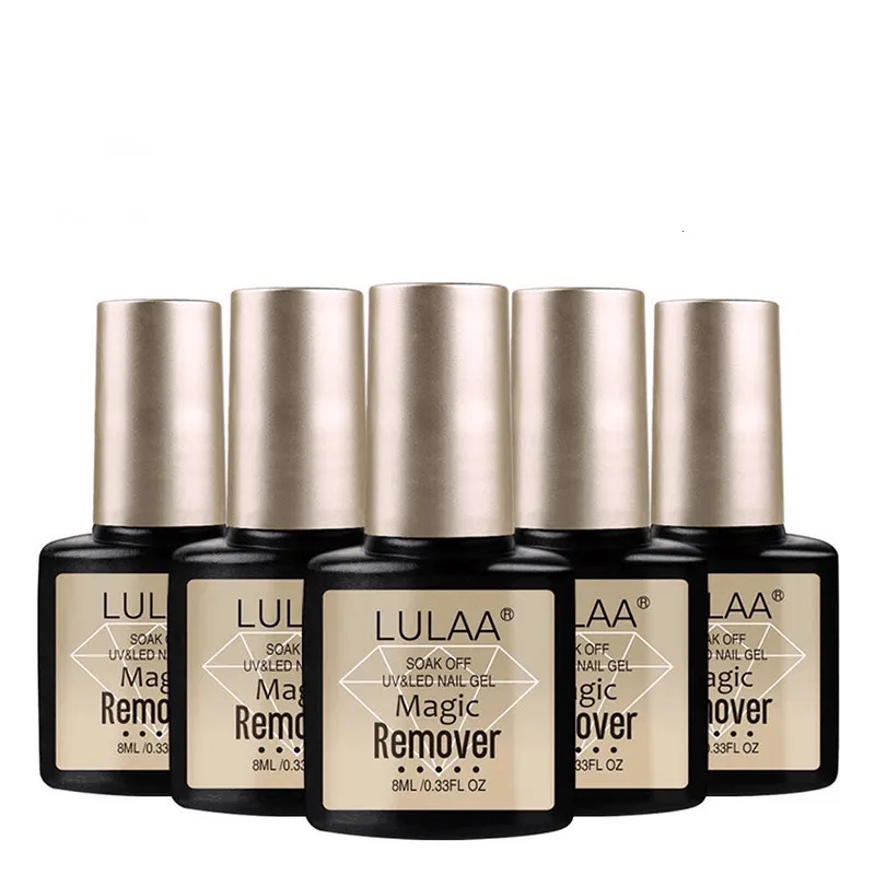 5 bottles УФ-гель для ногтей Burst Magic Nail Remover Жидкость для удаления липкого слоя Замачивание Гель-лак обезжириватель очиститель маникюрные инструменты - Цвет: 5 bottles