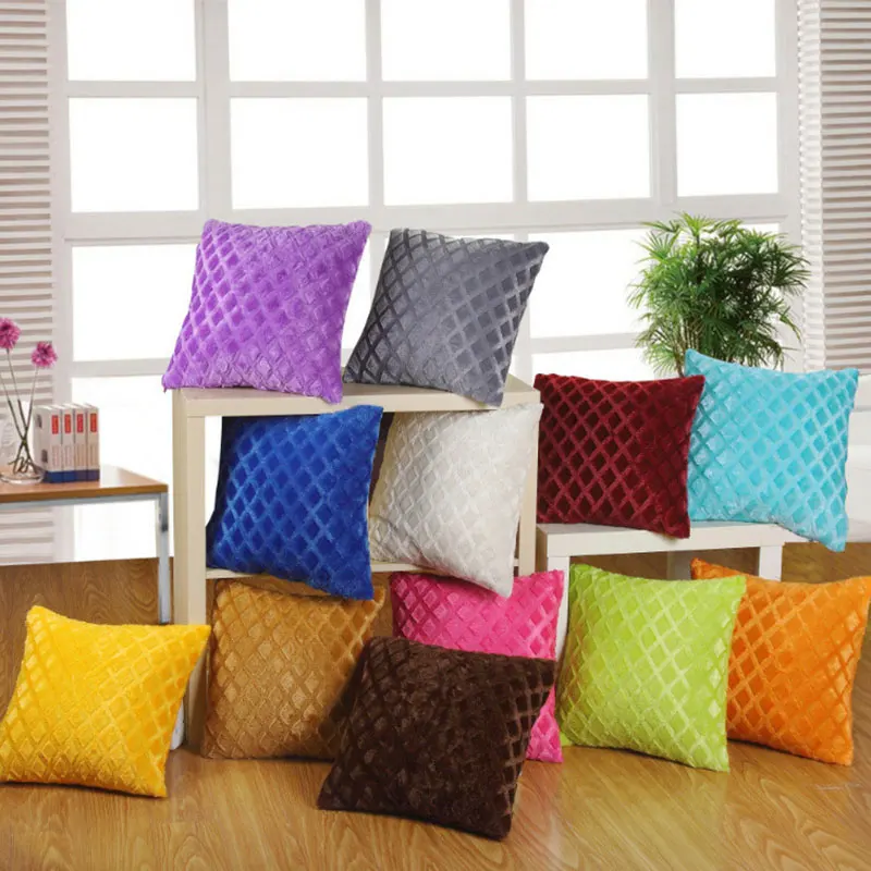 

New Fur Decorative Cushion Cover Pillow Case Sofa Geometric Plush Pillowcase Nordic Hug Throw Cushion Covers Home Office Decor