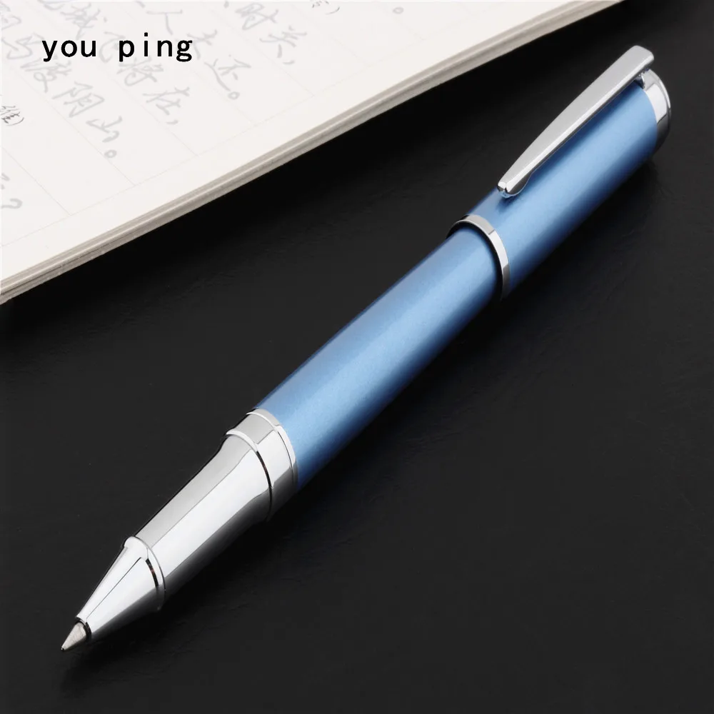 Роскошная ручка высокое качество 007 голубая деловая офисная со средним