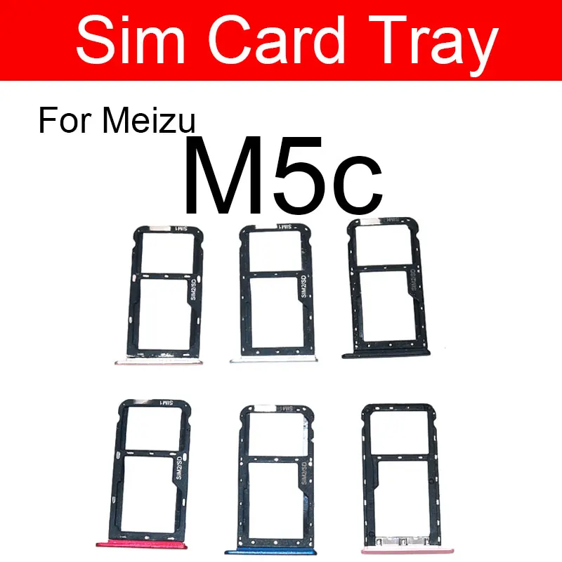 Лоток для Sim карты Meizu Meilan Blue Charm M5c A5 M710H держатель SD слот адаптер телефона запасные