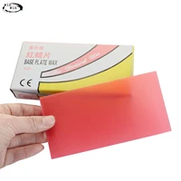 berkem 1518pcsbox base plate red wax thickness 1 3mm dental red wax plate dental auxiliary materials