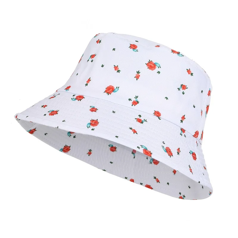 

Lattice Letters Flower Casual Solid Color Double-sided Bucket Hat Men and Women Bob Panama Summer Fisherman Hat Outdoor Sun Hat