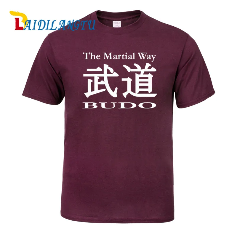 

2021 New Budo The Martial Way Men T-shirt men/women Hip Hop Tshirt Cotton Summer Top Tshirts Short Sleeves Tees Black T-Shirt