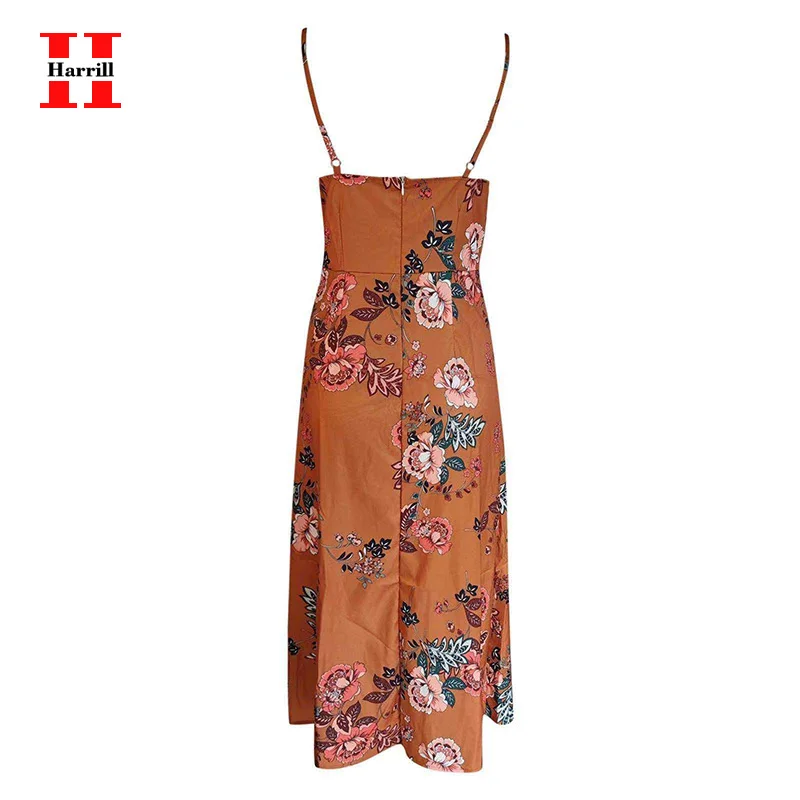 

Mid-Calf Dresses Female Sexy Fit And Flare Dress Summer Women Clothes Print Strapless Summer Dress Ladies Sundresses