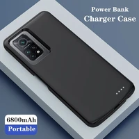 silm silicone shockproof battery case for xiaomi mi 10t pro 5g power bank external battery charger case for xiaomi mi 10t 5g