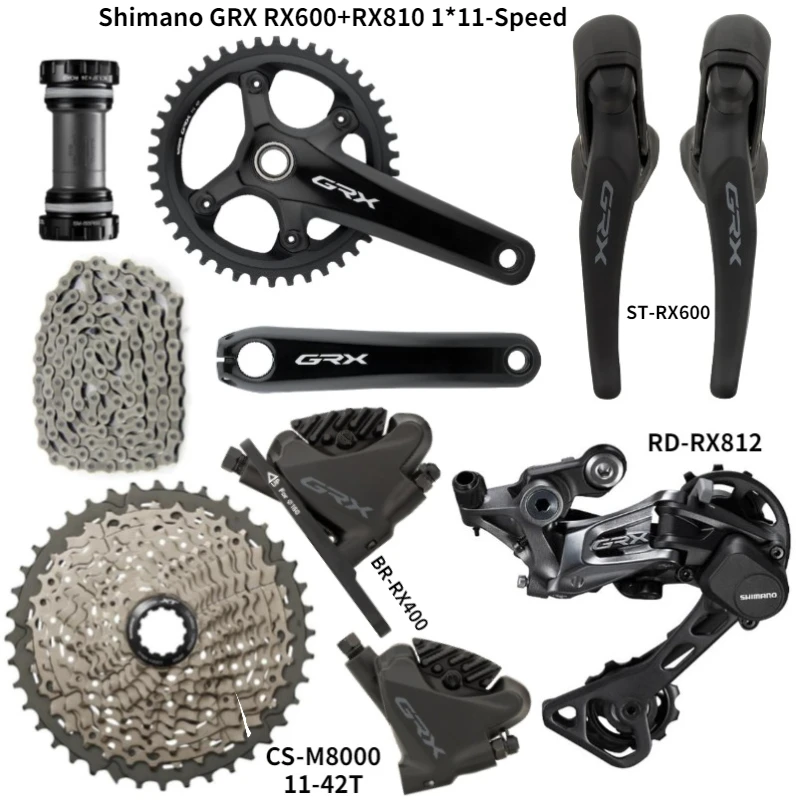 Набор велосипедных компонентов shimano GRX RX600 RX810 1x1 1 скорость 170/172.5 30/32/34/40/42T 1*11