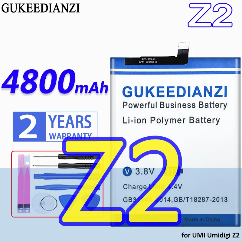 

High Capacity GUKEEDIANZI Battery 4800mAh for UMI Umidigi Z2 UmidigiZ2