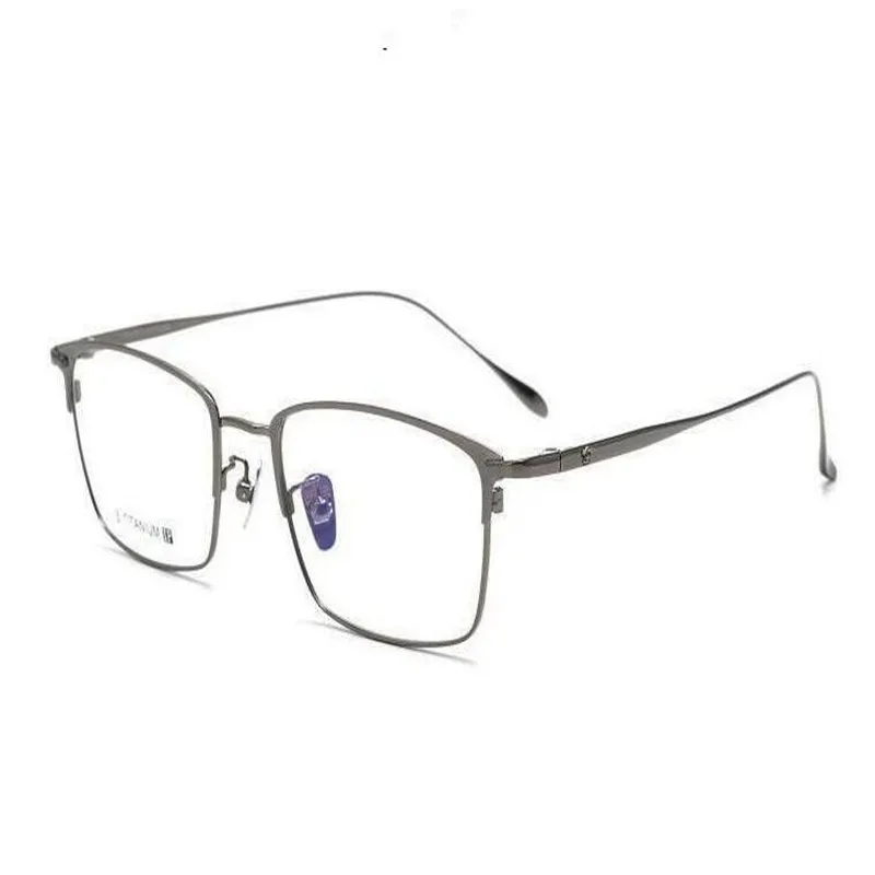 

Business Men Design Full Rim B-titanium Prescription Lens Optical Eyewear Brand Anti-reflective Goggle Gold Reading Glasses